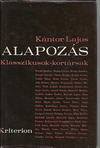 Kntor Lajos - Alapozs (klasszikusok-kortrsak)