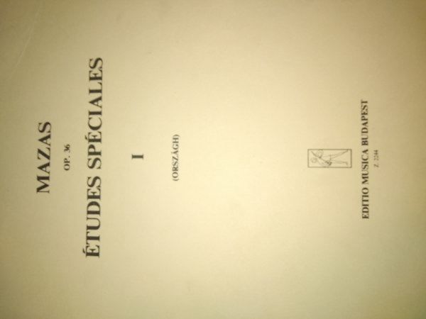 Etudes speciales Op. 36. I.