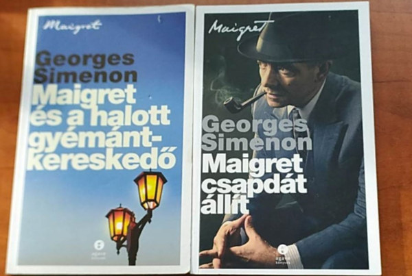 2 db Maigret knyv:	Maigret s a halott gymntkeresked+Maigret csapdt llt