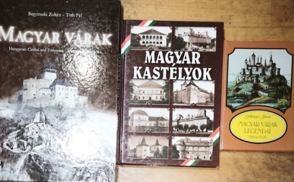 3db magyar vrakkal, kastlyokkal kapcsolatos knyv - Grdonyi Jnos-Magyar vrak legendi, Magyar kastlyok, Bagyinszky Zoltn-Tth Pl-Magyar vrak