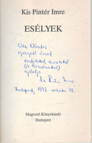 Es�lyek- A kritikus es�lyei