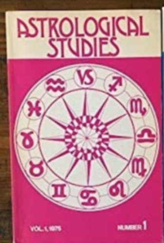 Astrological Studies - vol.1, 1975 number 1