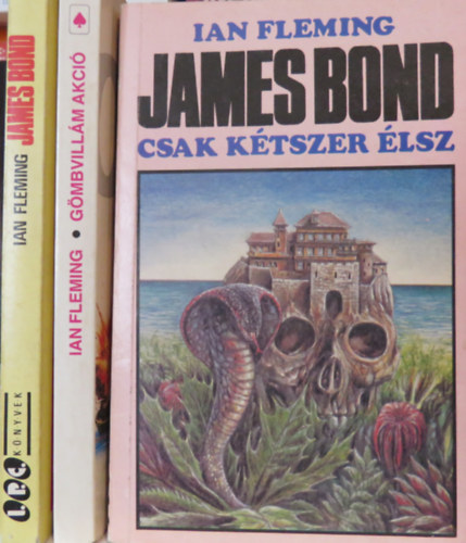 3 db JAMES BOND regny: Csak ktszer lsz; Gmbvillm akci; A gymnt rk