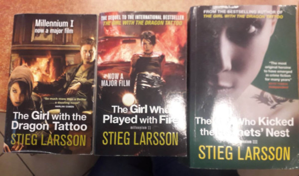 Stieg Larsson - Millennium Trilogy - The Girl with the Dragon Tattoo - The Girl Who Played with Fire - The Girl Who Kicked the Hornets' Nest