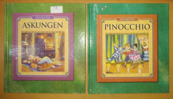 Askungen + Pinocchio (2 knyv)(Sagoskatter)