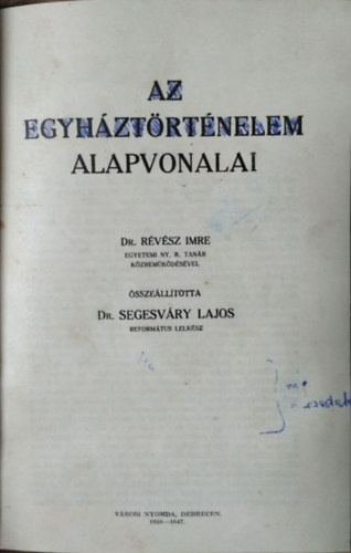 Az egyhztrtnelem alapvonalai