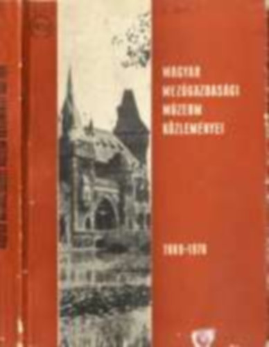 Magyar Mez�gazdas�gi M�zeum k�zlem�nyei 1969-1970