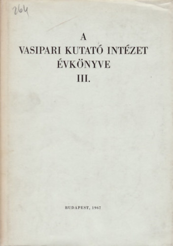 A vasipari kutat intzet vknyve III.