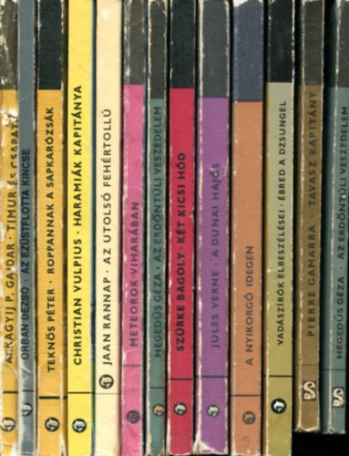 T�bb szerz� - 13 db Delfin k�tet - saj�t k�ppel