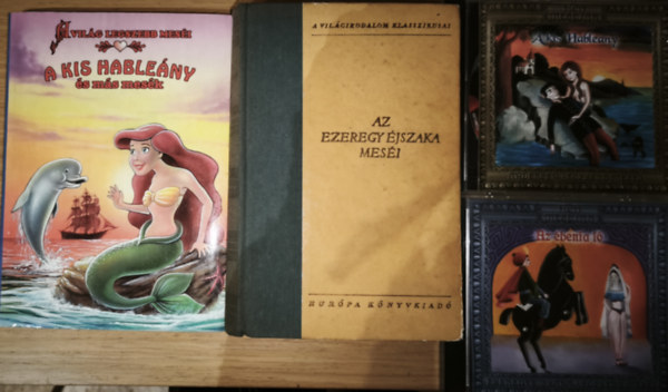 2db klasszikus mesek�nyv + aj�nd�k 2db CD - Andersen-A kis Hable�ny, Az ezeregy�jszaka mes�i + A kis Hable�ny (Andersen legszebb mes�i), Az �benfa l� (Ezeregy�jszaka legszebb mes�i)