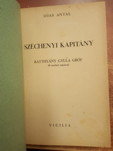 Szchenyi kapitny (Batthyny Gyula grf rajzaival)