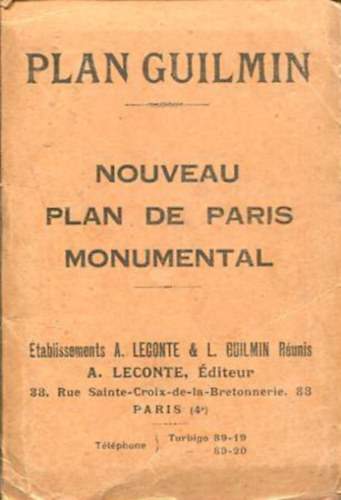 Nouveau Plan De Paris Monumental
