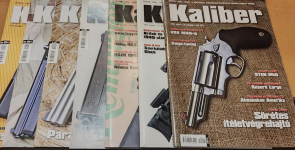 7 db Kaliber (nvdelmi, vadsz-, katonai s sportfegyverek szaklapja), szrvnyszmok (Lapszmok a termklapon)(Direx Media Kft.)