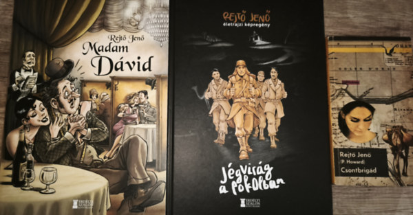 2db k�l�nleges Rejt� Jen� m�  + aj�nd�k Rejt� Jen� reg�ny - J�gvir�g a Pokolban-Rejt� Jen� �letrajzi k�preg�ny, Madam D�vid + Csontbrig�d