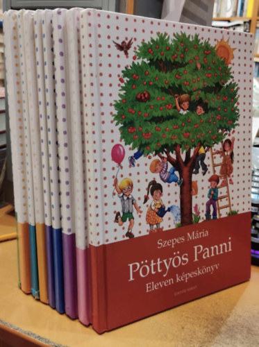 9 db Szepes Mria, Pttys Panni meseknyv: Csupaszv; Eleven kpesknyv; Furfangos szerszmok; Harkly Any; Pttys Panni; Rzse nni kunyhja I-II.; Szia, Vilg!; Zskbamacska