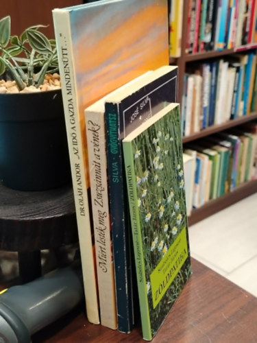 Dr. Oláh Andor Ismeretlen szerző José Silva Szabolcs Lajosné (apokrif/bibliai történet) - Tatár János - KÖNYVCSOMAG, 4 DB. EGÉSZSÉG-ÉLETMÓD. ,,Az idő a gazda mindenütt...", Miért lesték meg Zsuzsánnát a vének?, Gyógyíthatsz, Zöldpatika