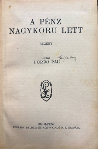 A pnz nagykor lett