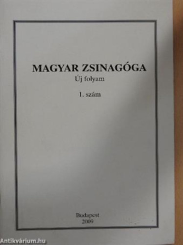 Magyar Zsinagga j folyam 1. szm