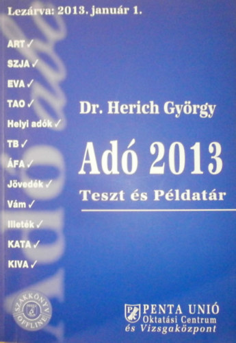 Ad 2013 (Teszt s pldatr)