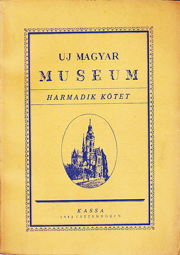 Uj Magyar Museum (harmadik k�tet) II(IV.) f�zet
