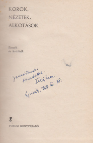 Juh�sz G�za - Korok, n�zetek, alkot�sok