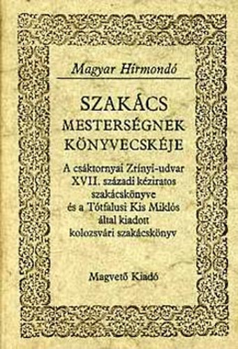 Szakcs mestersgnek knyvecskje \(Magyar Hrmond)