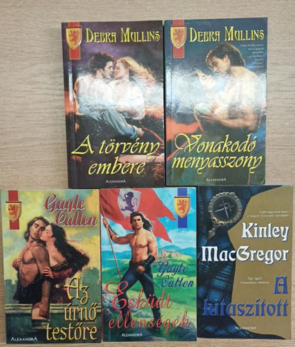 5 db romantikus ktet: A trvny embere - Vonakod menyasszony - Az rn testre - Eskdt ellensgek - A kitasztott