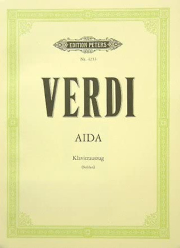 Giuseppe Verdi - Aida - Klavierauszug deutsch/italienisch