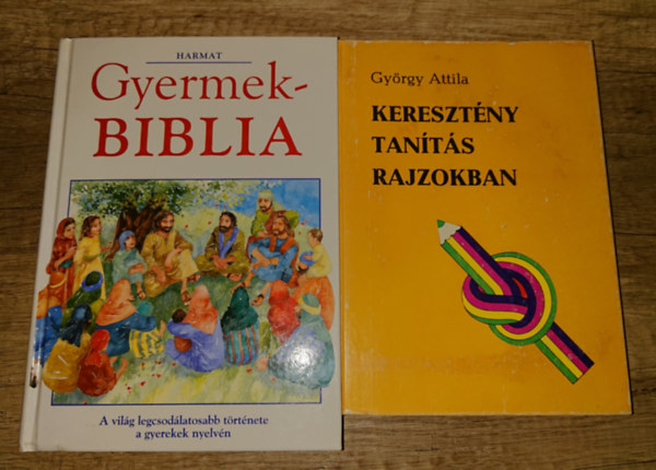 2 k�nyv gyerekeknek a kereszt�ny vall�sr�l: Gyermekbiblia, Kereszt�ny tan�t�s rajzokban