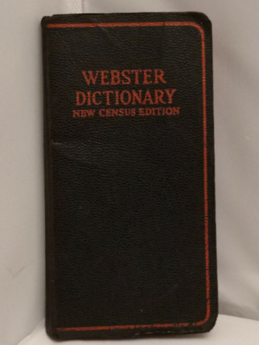 Webster dictionary new census edition (Self-pronouncing)