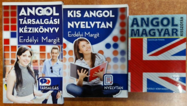 3db Angol nyelv. Kis angol nyelvtan,Angol t�rsalg�si k�zik�nyv,Angol-magyar kissz�t�r