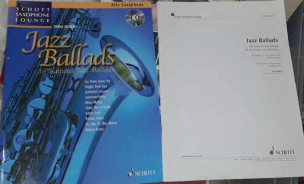2 db kotta: Jass Ballads 16 Famous Jazz Ballads Alto Saxophone,  16 Famous Jazz Ballads Alto Saxophone