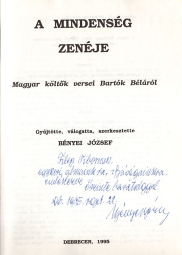 A mindens�g zen�je