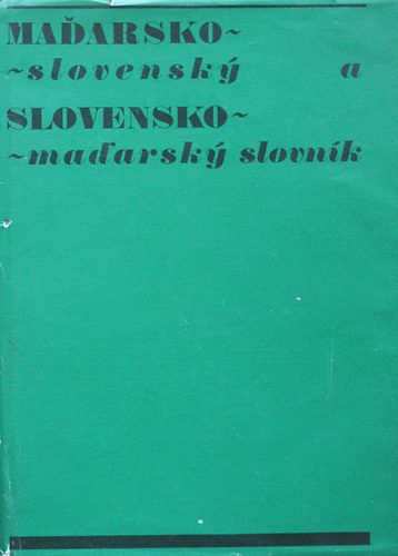 Madarsko-slovensky a slovensko-madarsky slovnk