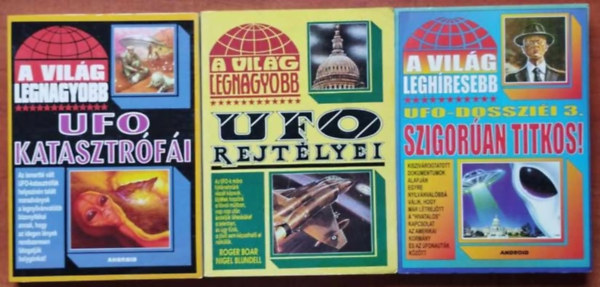 3 db A vilg leghresebb sorozatbl: UFO-Dosszii,Ufo-rejtlyei,Ufo-katasztrfi