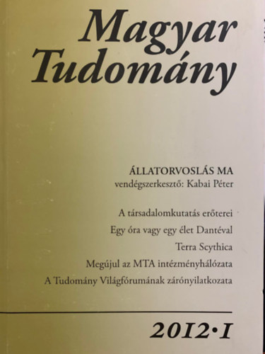 Magyar Tudomny - 2012/1