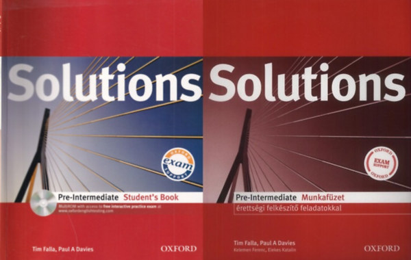 Solutions Pre-Intermediate I-II.: Student's Book s munkafzet