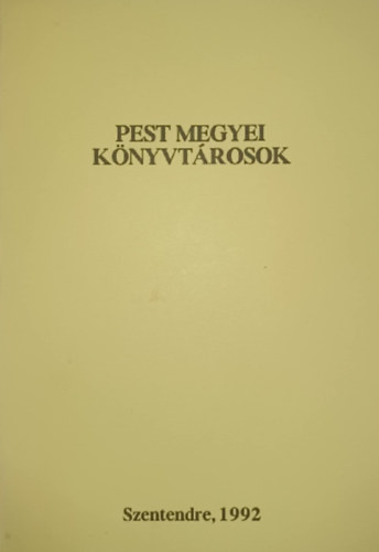 Pest megyei k�nyvt�rosok