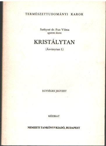Szkyn Dr. Fux Vilma - Kristlytan ( svnytan I. )