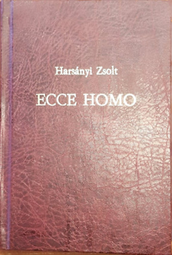 Harsnyi Zsolt - Ecce Homo (Munkcsy Mihly letnek regnye) I-III. (egy ktetben)