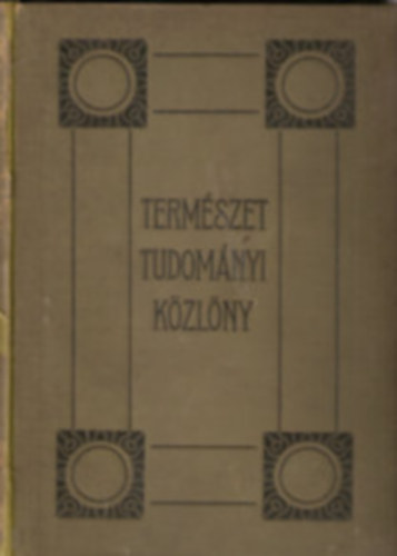 Termszettudomnyi kzlny 1933