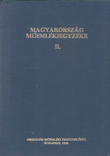 Magyarorsz�g m�eml�kjegyz�ke II. k�tet
