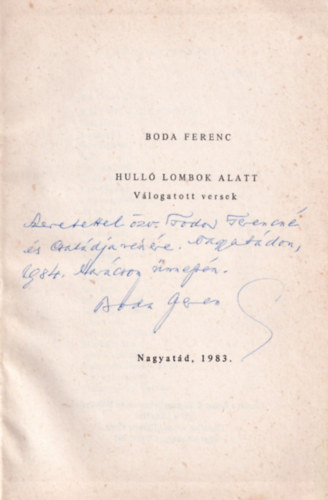 Hull� lombok alatt- dedik�lt