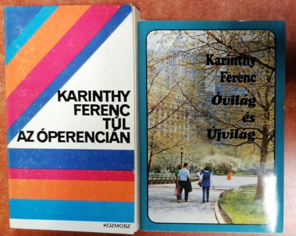 2 db Karinthy Ferenc ktetet: Tl az perencin+vilg s jvilg