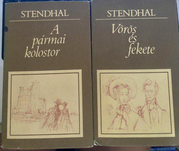 2 db. Stendhal knyv: A prmai kolostor + Vrs s fekete