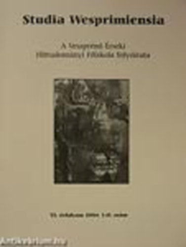 Studia Wesprimiensia X. �vfolyam 2008. I-II. sz�m