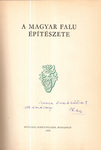 A magyar falu ptszete
