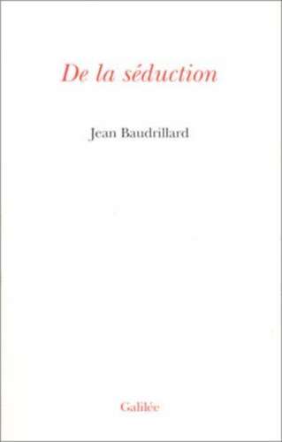 Jean BAUDRILLARD J - De la s�duction
