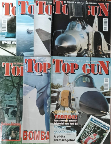 Top Gun magazin szrvnyszmok (2001, 2002 - 7 db)