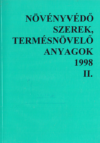 Nvnyvd szerek, termelsnvel anyagok 1998 II.